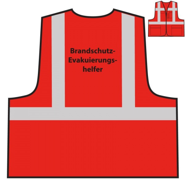 ✓ Multifunktionsweste - Brandschutz-/ Evakuierungshelfer