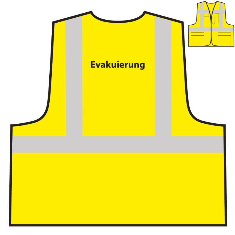 ✓ Multifunktionsweste - Evakuierung, gelb